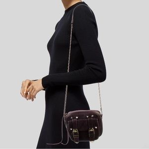 Rebecca Minkoff Double Buckle Mini Bag in Dark Purple